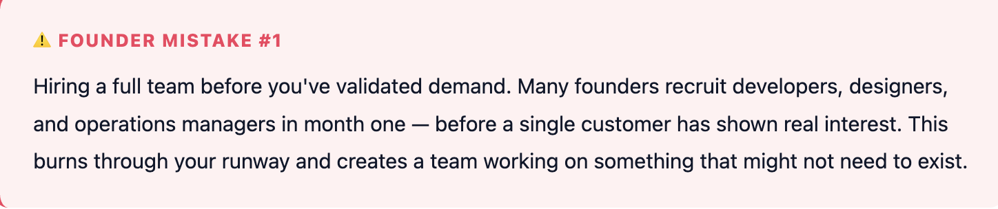 Founder Mistake